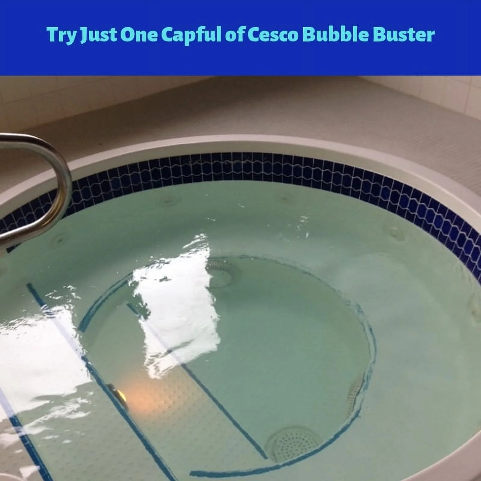 Cesco Solutions Defoamer for Hot Tub, Pool & Spa, THE BUBBLE BUSTER, Concentrated Formula for anti-foam - 1 Gallon