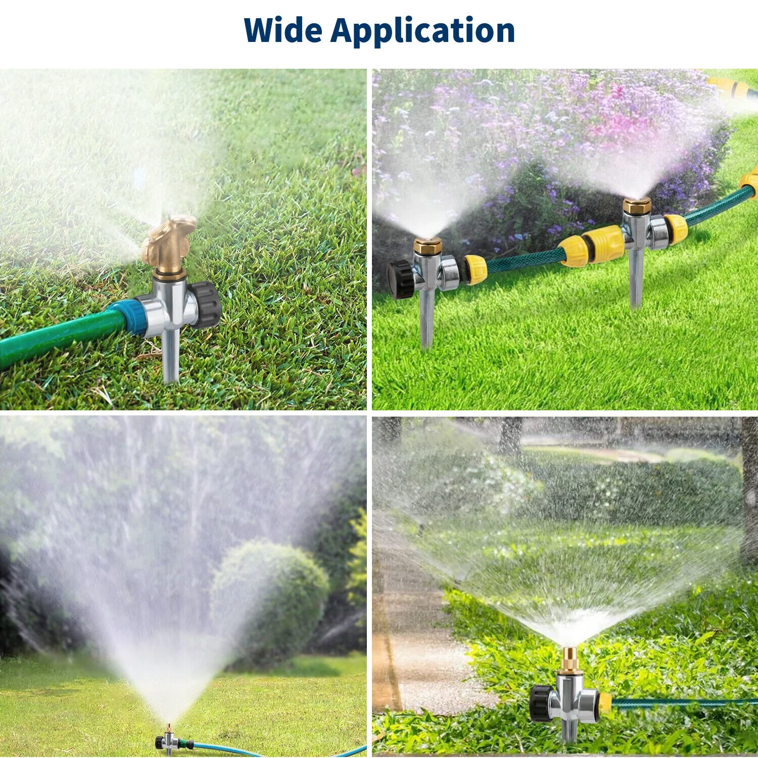 1-4 PCS 360° Lawn Water Sprinkler Garden Yard Watering Sprayer Automatic System