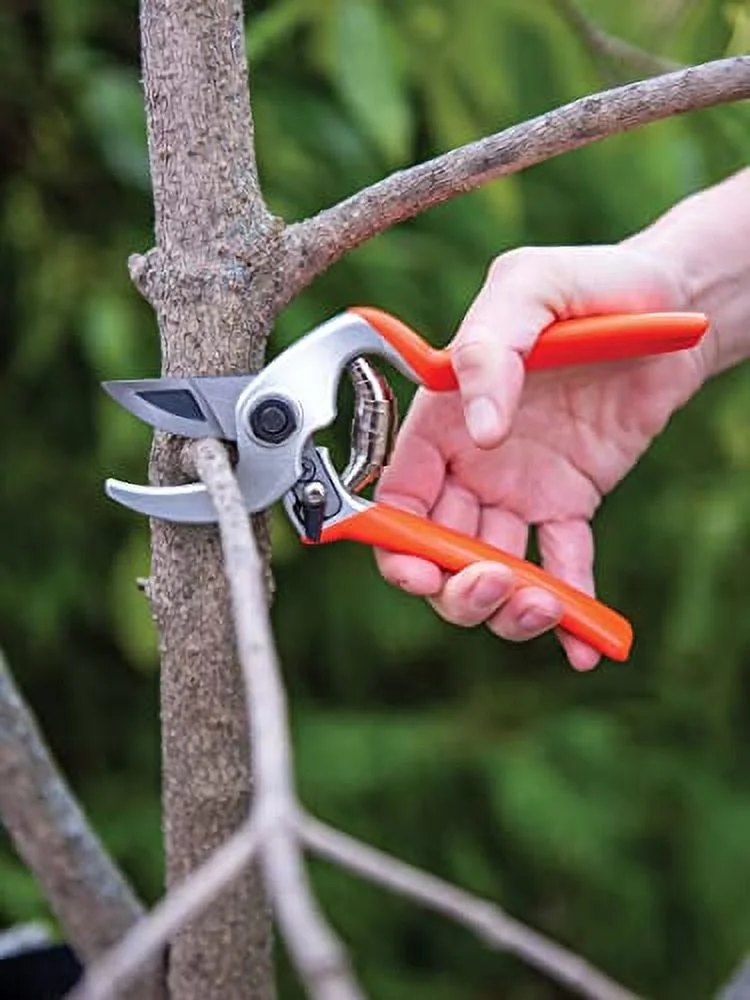 Ergonomic  Anvil Pruner, Lightweight Durable Carbon Steel Garden Pruner For Trimming Cutting Rose Bushes, Plants, Branches, Flowers