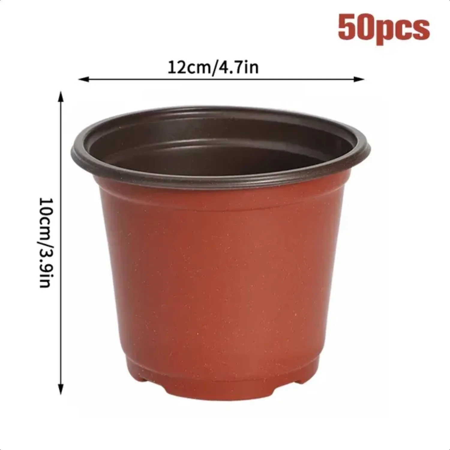 Simple Plastic Flowerpots 50/20pcs Nursery Seedling Pot  Ideal for Flowers Seed Breeding  A Handy Planters Container Box for Your Garden Supplies and Tool