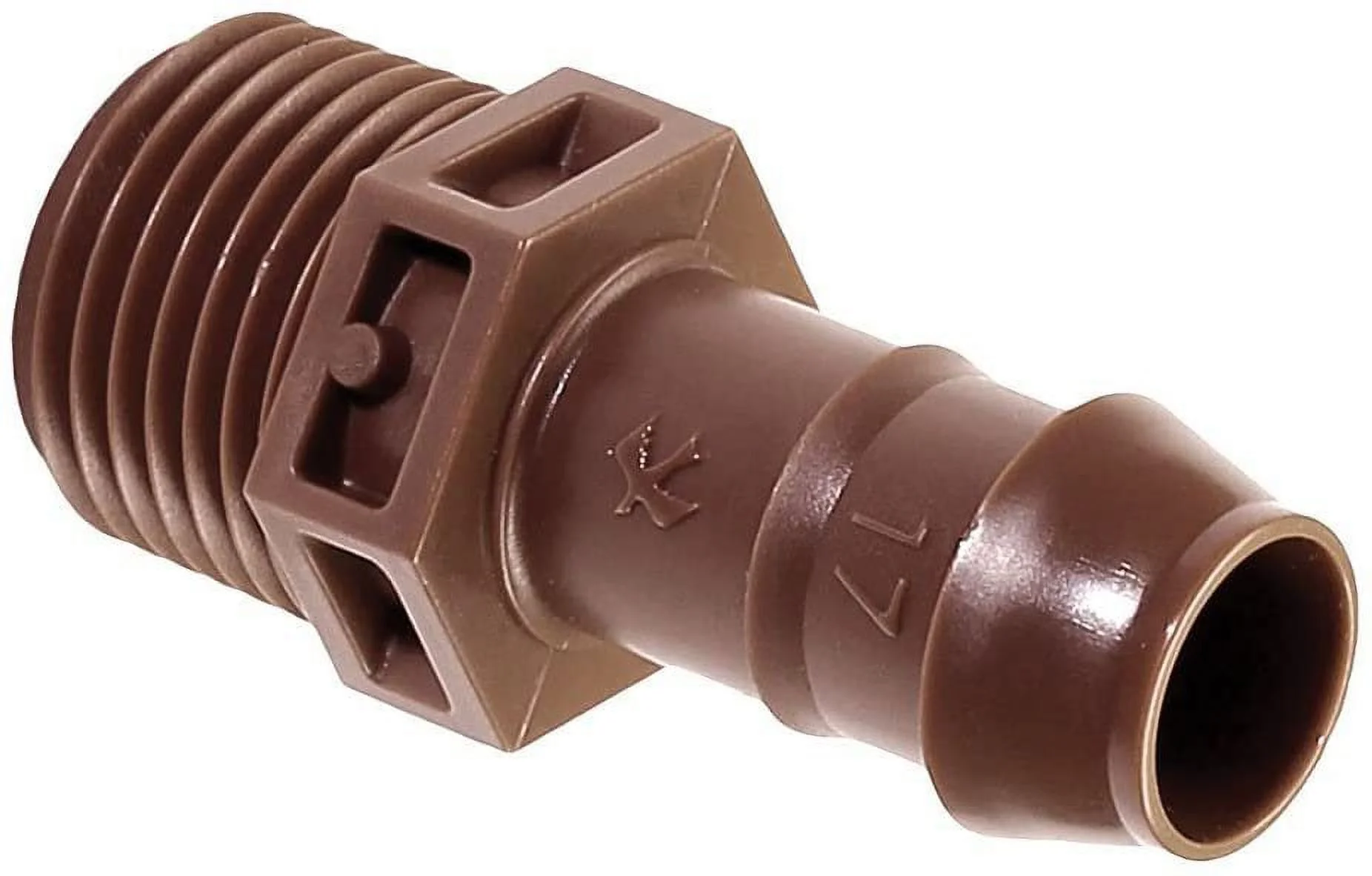 BA 050MPS Adaptador PVC para riego por goteo Tubing, 1/2 