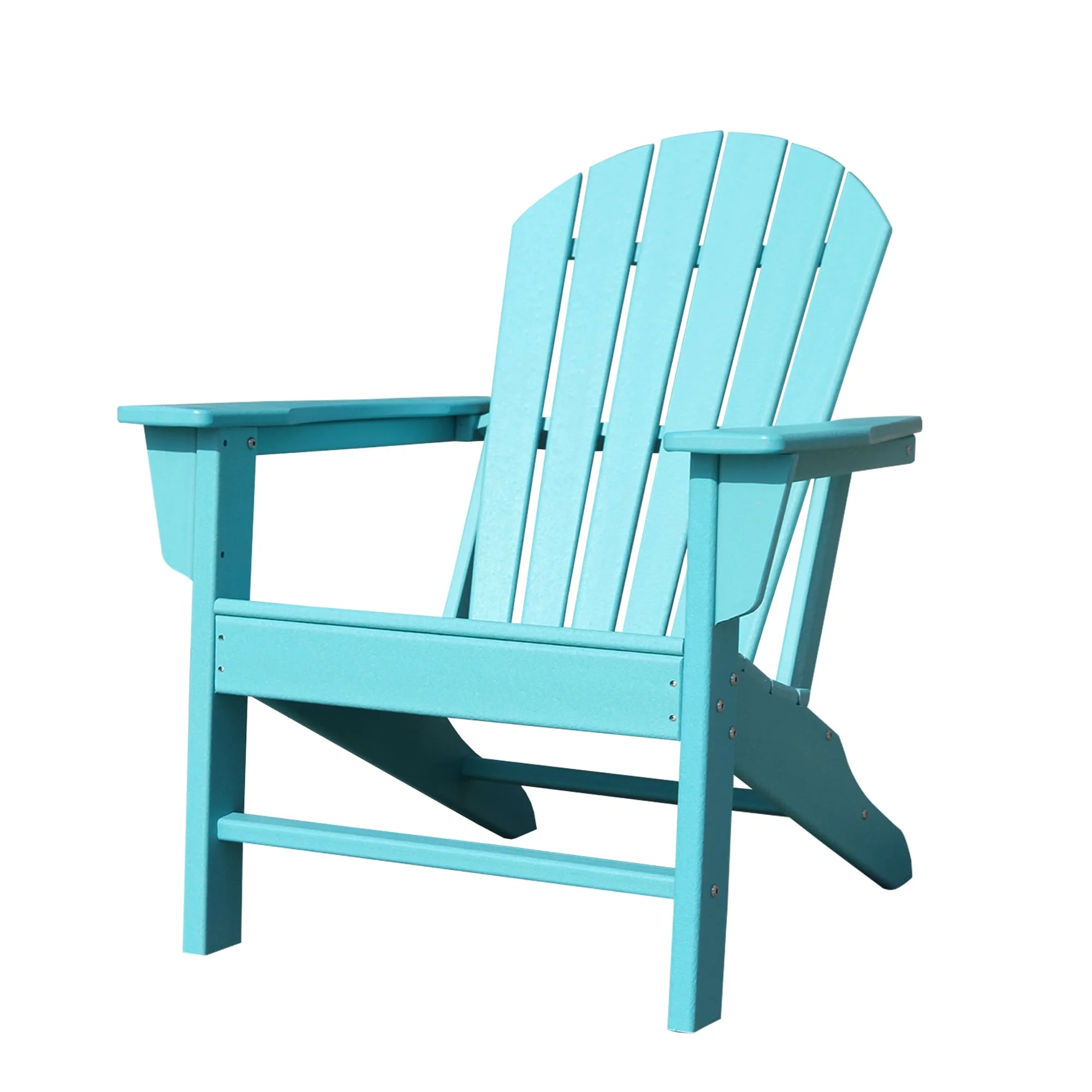 Tatahance Plastic Folding Adirondack Chair Blue