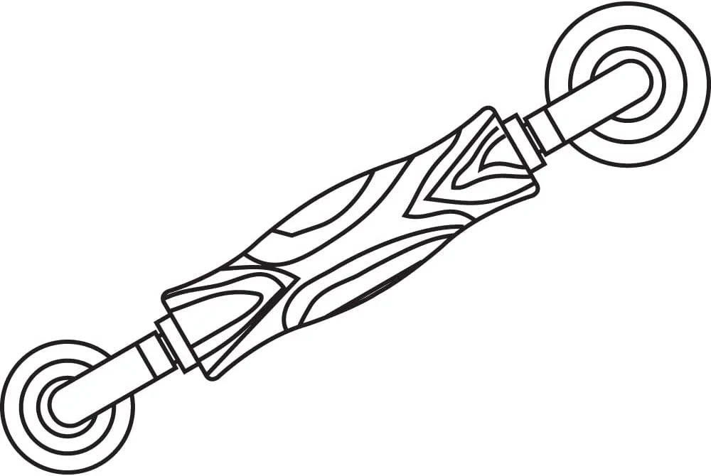 Make-2-Fit P 7629 2-1/2 In. x 2 In. Steel Nylon Wheel Roller With Wood Handle (Single Pack)