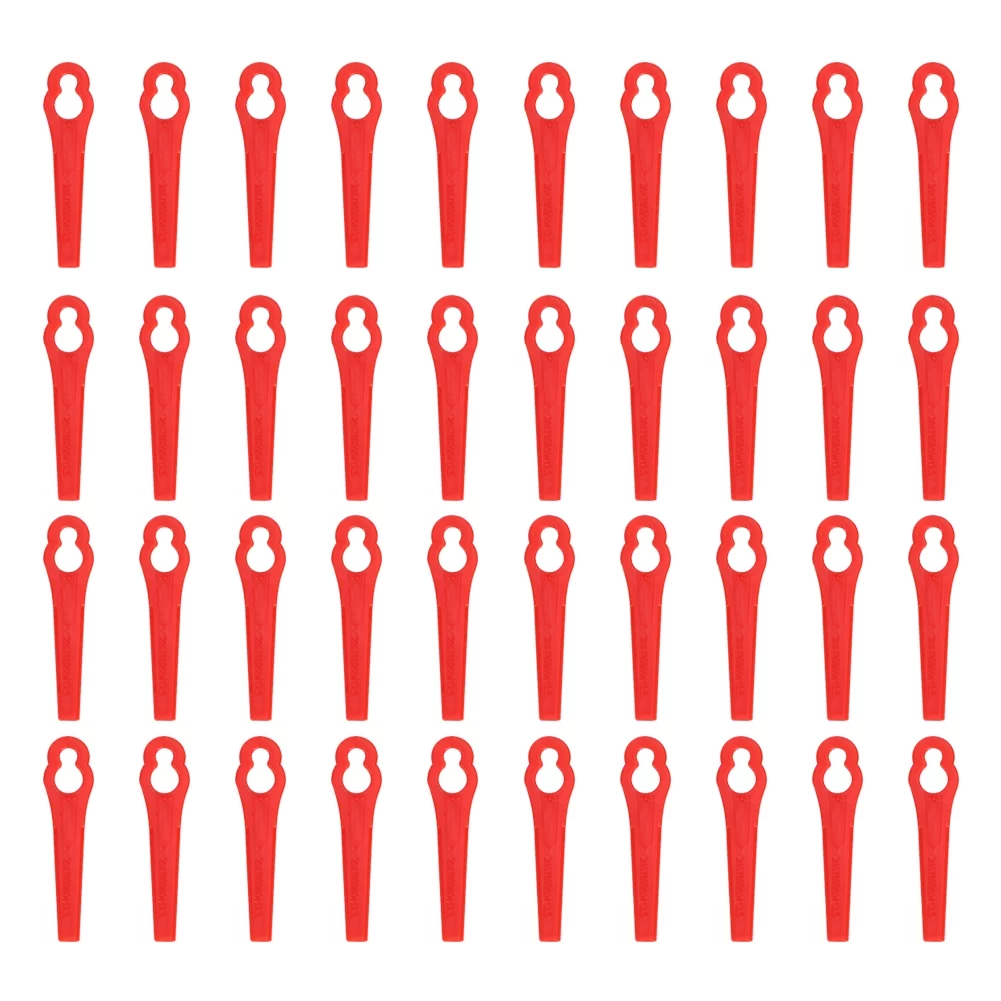 East buy Grass Trimmer - 40pcs Plastic Replacement Cutter for Cordless Grass Trimmer Strimmer