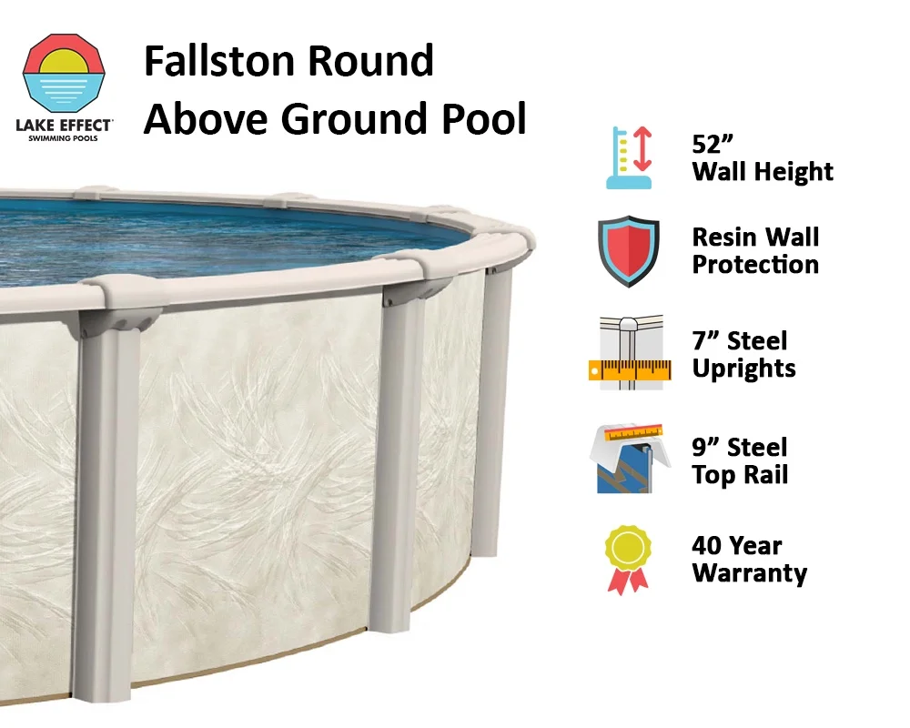 Lake Effect Pools Fallston 18' Round x 52