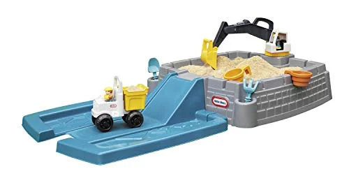 Little Tikes Dirt Diggers Excavator Sandbox for Kids, Including Lid and Play Sand Accessories