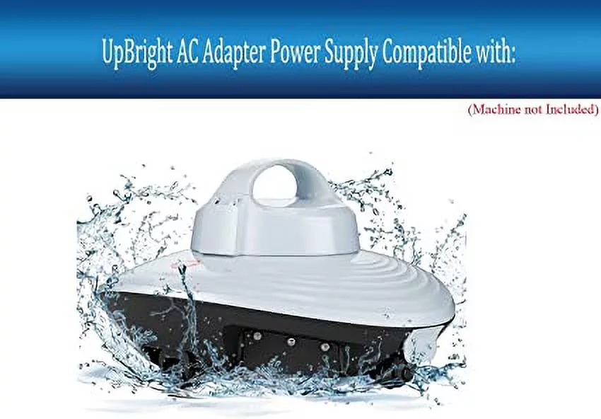 UpBright 2-Prong AC/DC Adapter Compatible with Hydrus Roker Plus Model PC03 03 Blue RokerPlus 2600mAh Li-ion Battery Cordless Robotic Swimming Pool Vacuum Automatic Robot Cleaner Power Supply Charger