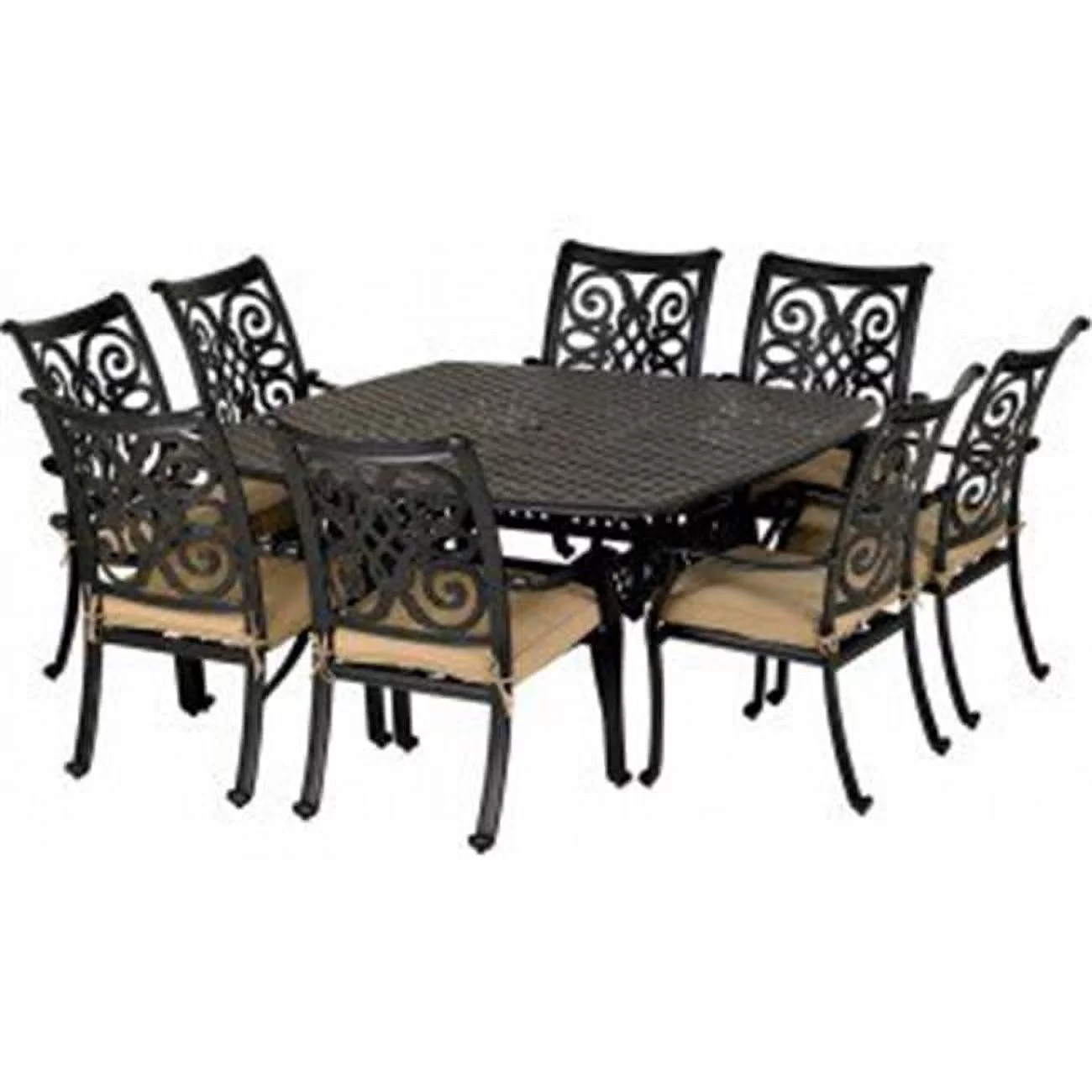 Patio Resort Lifestyles SQDTDY64-VC2 Venice Dining Set - 9 Piece