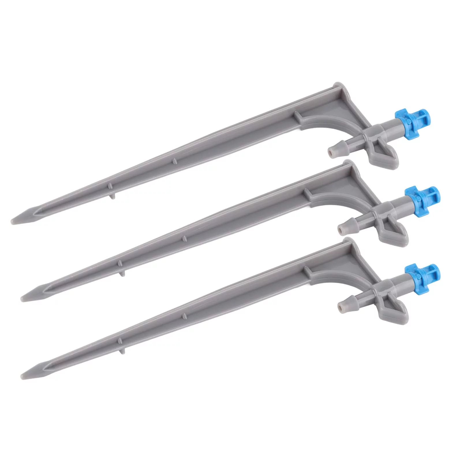 Verdant Touch Drip Sprinkler Head Irrigation Dripper 20-Pack with Ground Insert for Fruit Trees, Gardening Drip Irrigation Emitters, 90° Misting Nozzle, Blue