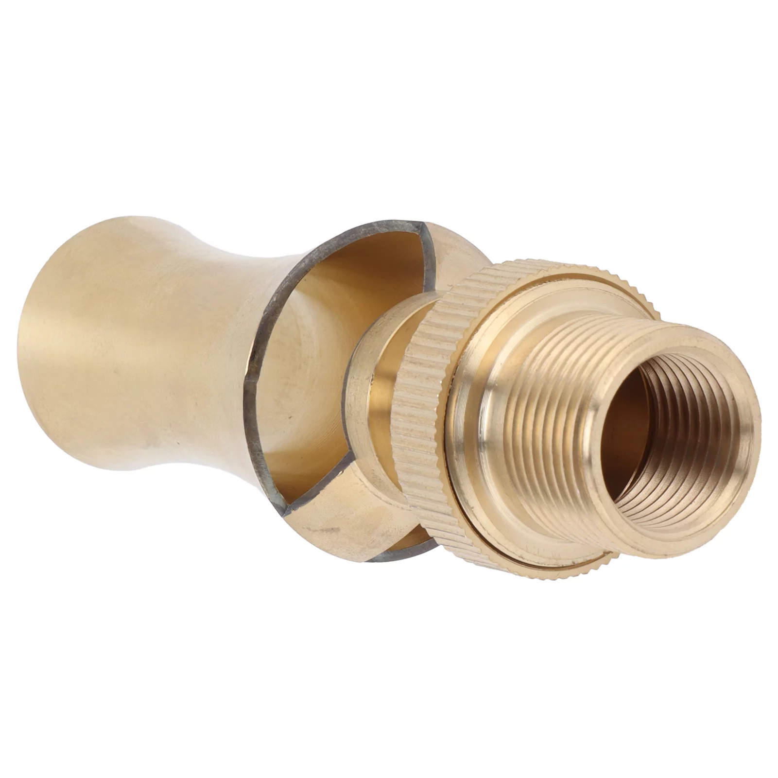 Verdant Touch Pond Sprinkler Brass Ice Tower Cedar Water Fountain Nozzle, Adjustable Pond Sprinkler, G1/2 Female Thread, G3/4 Male Thread, 25mm