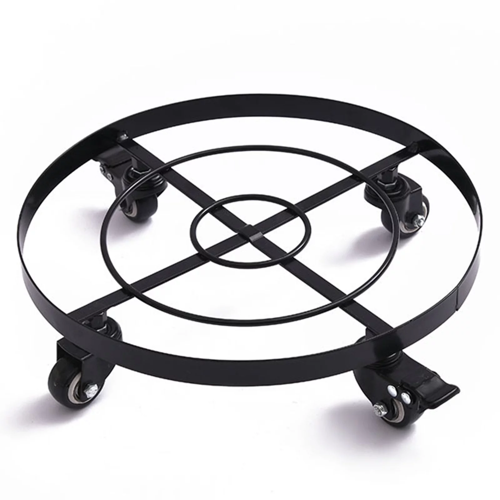 Movable Flower Stand With Wheel Round Flower Pot Base Multi Purpose Household Moving Tray Universal Wheel Flower Pot Base