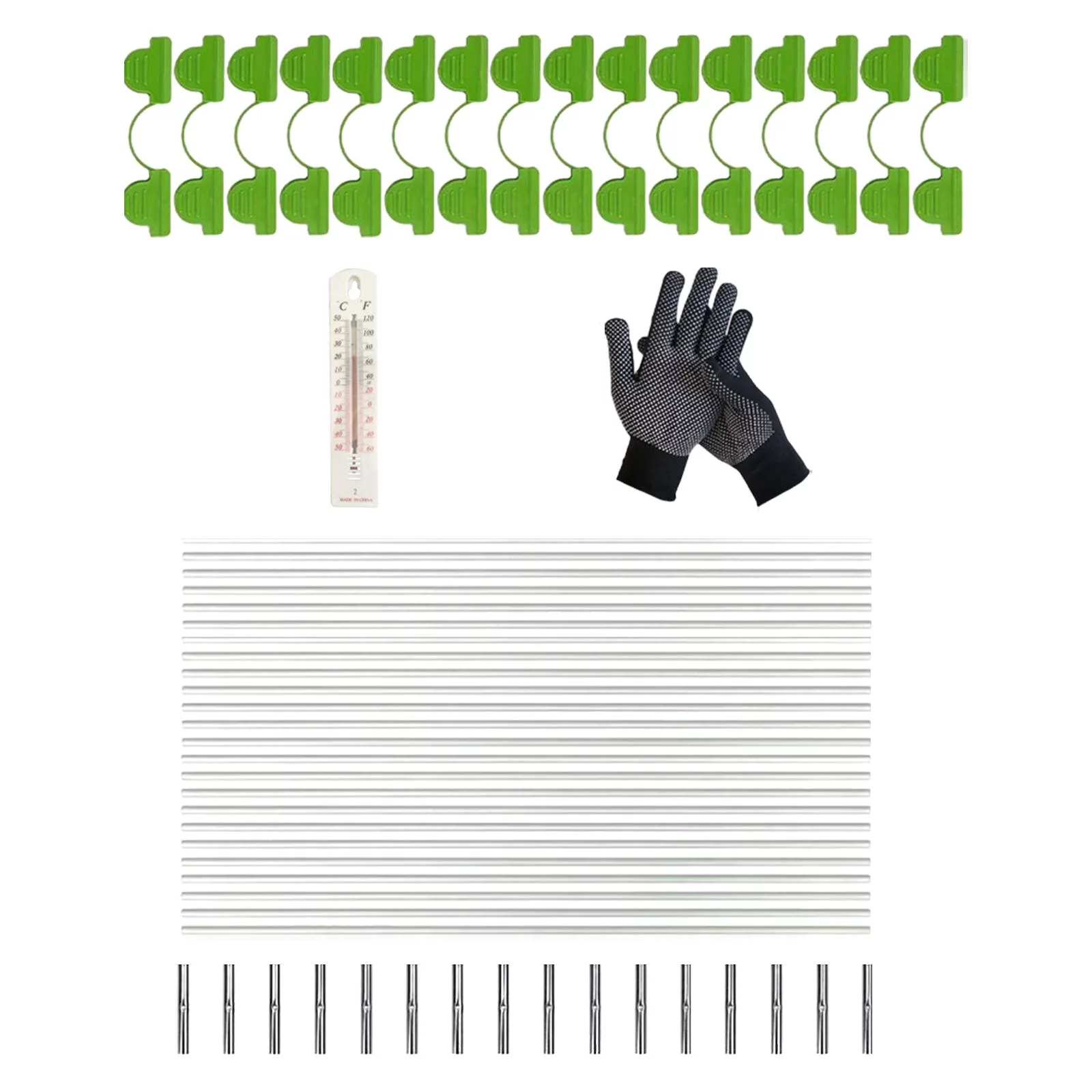 Garden Hoops Grow Tunnel Bendable Planting Tunnel Support for Garden Netting 25 Hoops Set