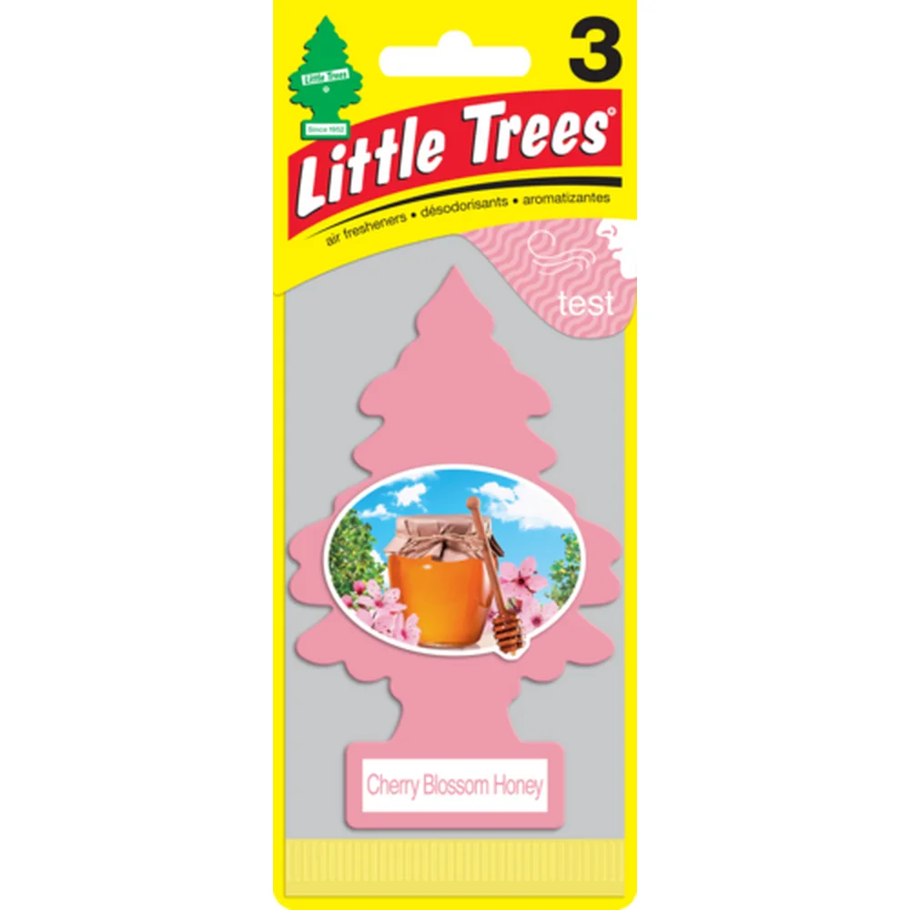 Little Trees 3 Pcs. Cherry Blossom Honey Air Freshener (Pack of 32)