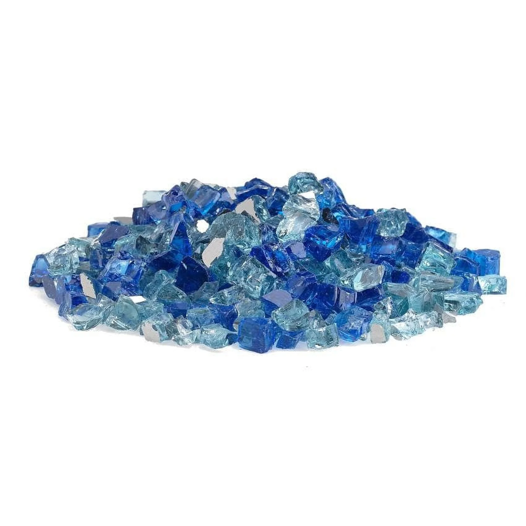 BBQGuys Signature 1/2-Inch Bora Bora Reflective Fire Glass - 10 Pounds