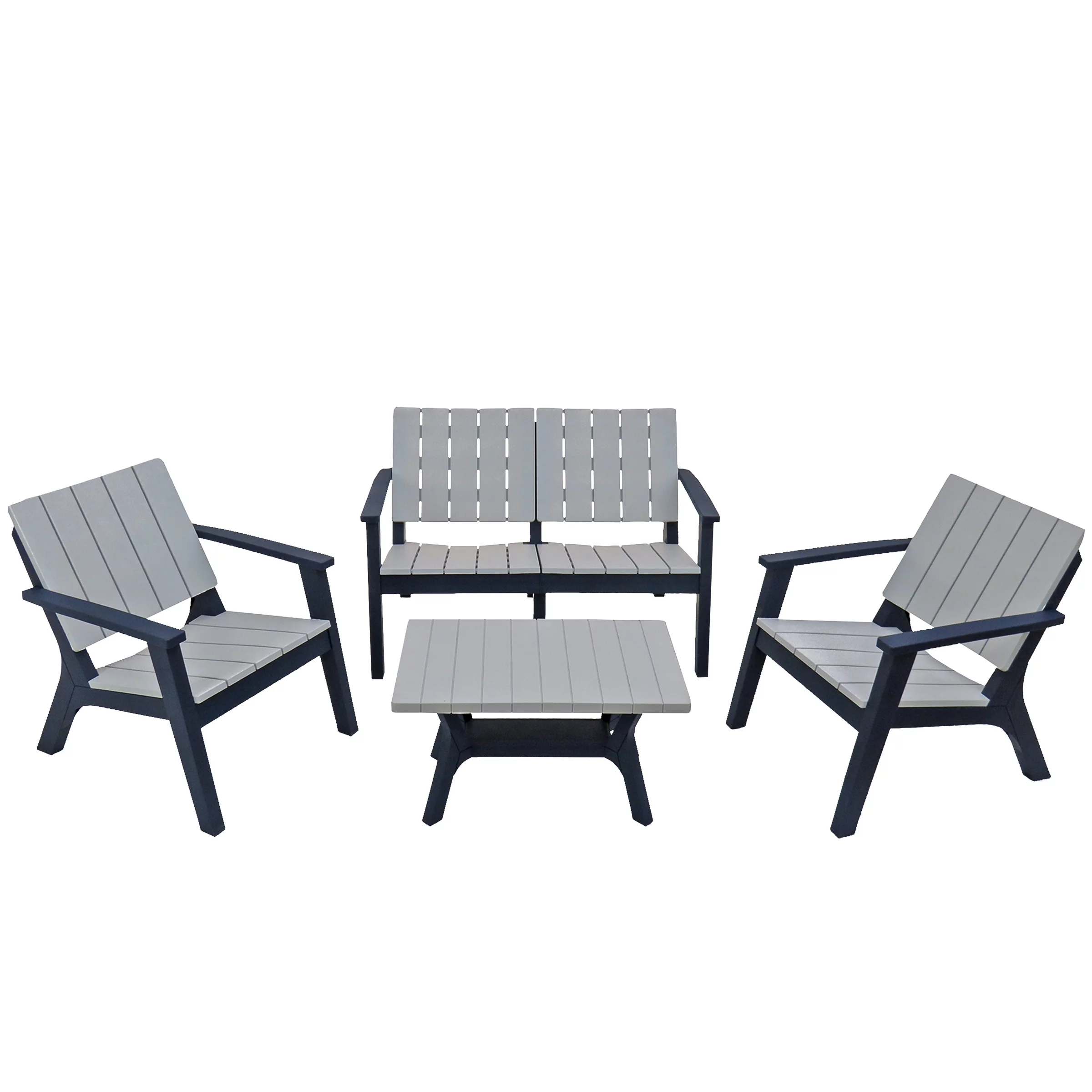 Berkley Collection 4-Piece All-Weather Conversation Set