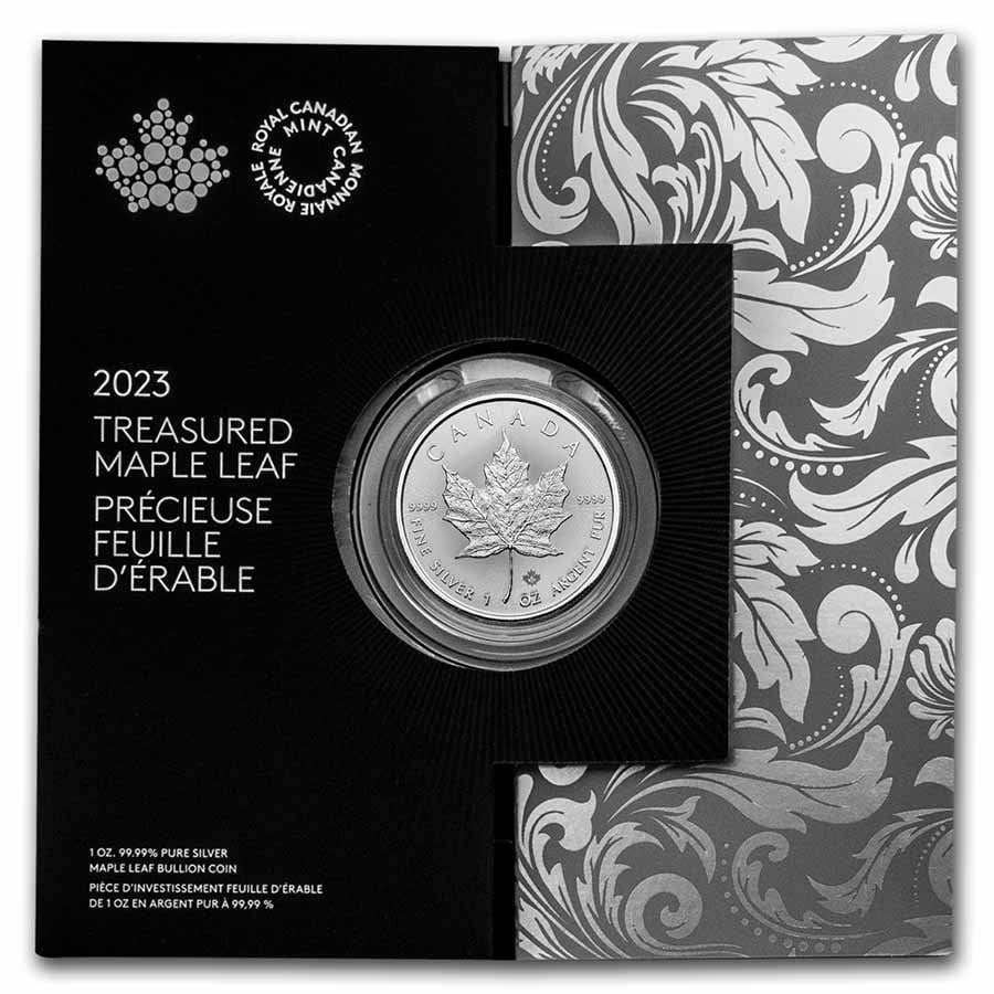 2023 Canada $5 1 oz Silver Treasured Silver Maple Leaf