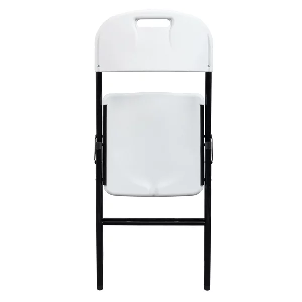 Fithood 4pcs 47*54*84cm Garden Plastic Folding Chair White