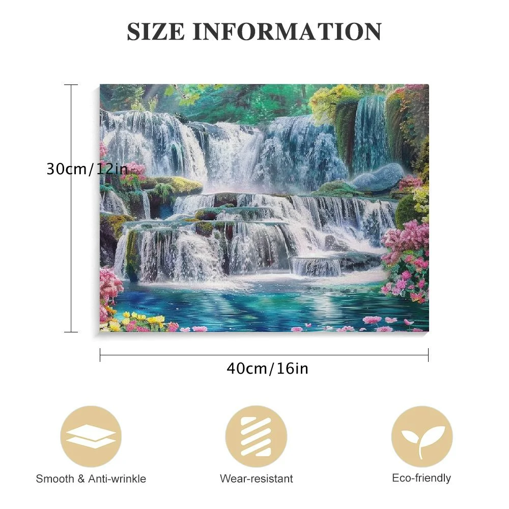 CANFLASHION  Waterfall Canvas Art Pictures Wall Decor Painting Posters Print Living Room Bedroom Prints Wall Art With Framed
