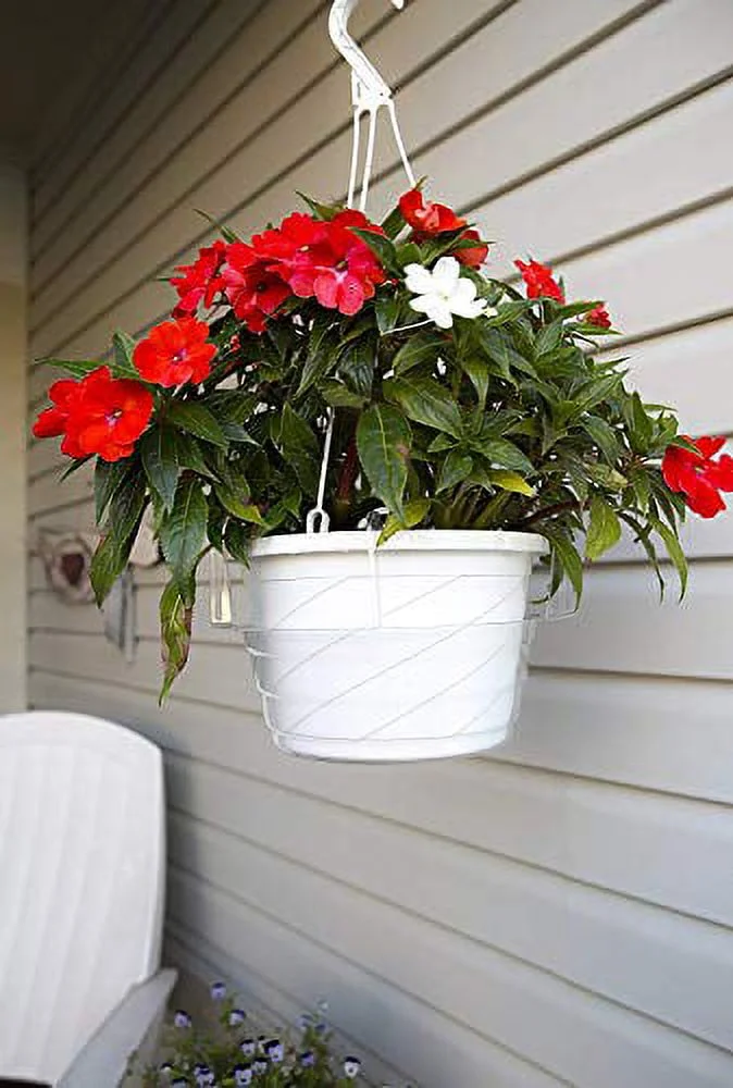 Curtis Wagner Plastics Plastic Hanging Basket Drip Pan Clear