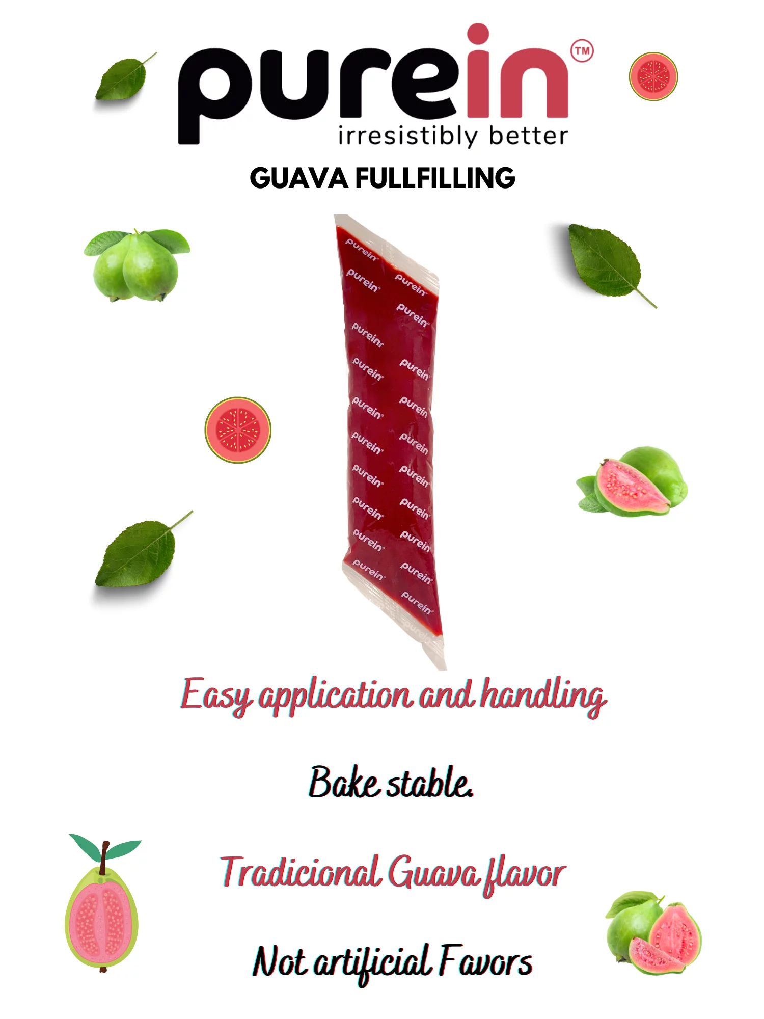 Guava Filling Box- 12 Bags/ 2 lb