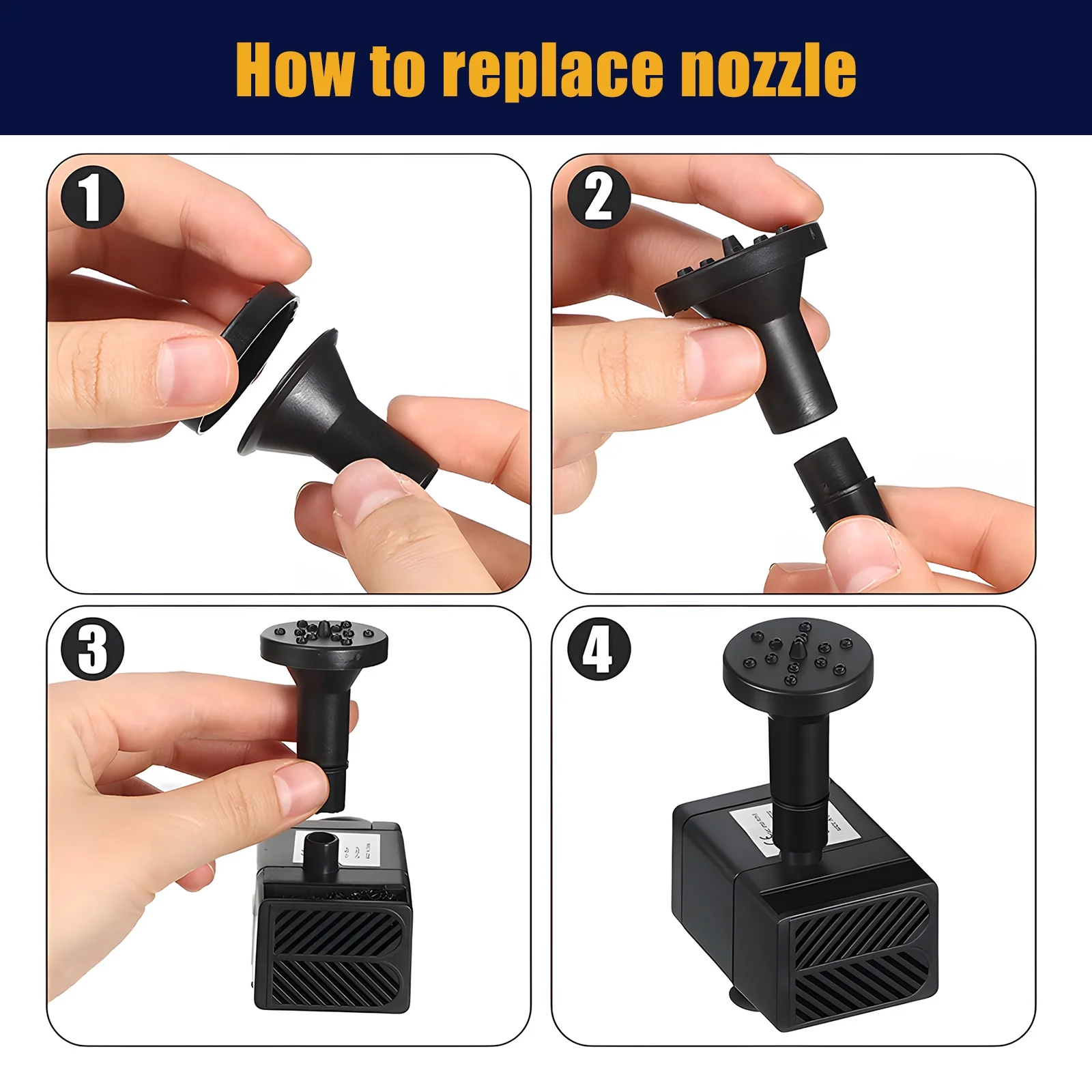 Fountain,Pond Pump Rate Pond Pump Solar Pump Solar Powered Pump Powered Pump With Nozzles 6 Modes 8 Nozzles 6 Solar Powered Pump Solar Pump With 8 With 8 Nozzles 200l/h Rate 6.5w