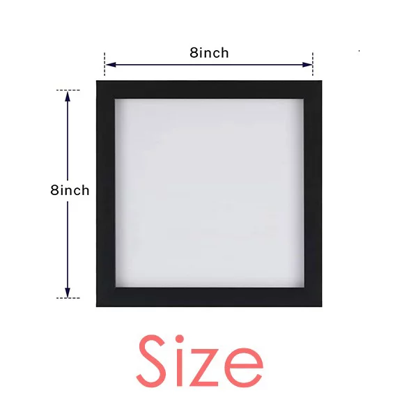 Single Married Gymnasium Choice Black Square Frame Picture Wall Tabletop