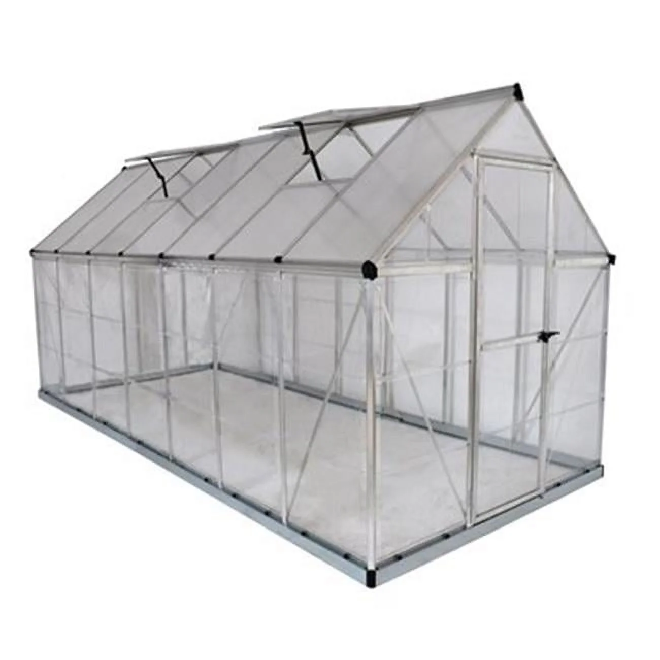 Hybrid Greenhouse - 6 x 14 ft. - Silver