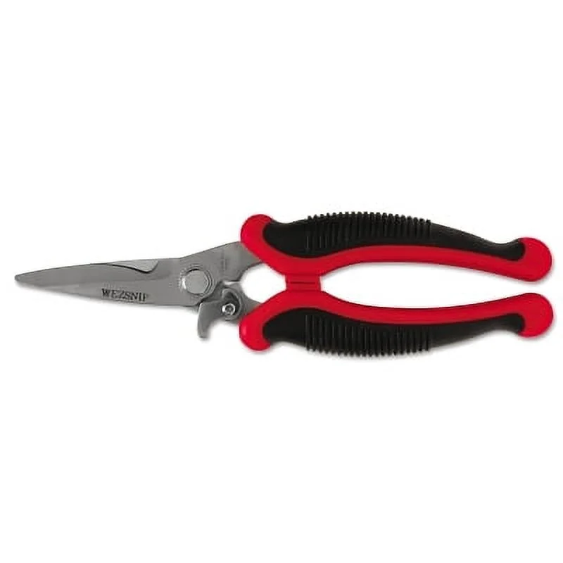 EZ Utility Snips, Cushion Grip Handle, Cuts Straight | Bundle of 2 Each