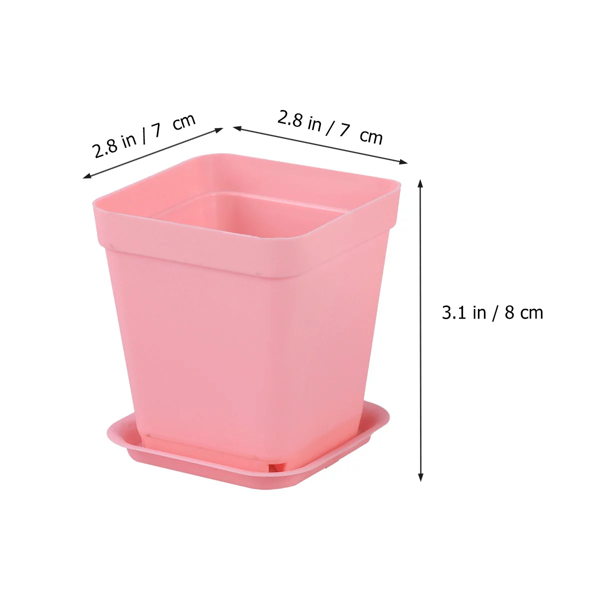 OUNONA Potspot Square Flowergardening Succulent Tiny Container Scculent Bonsai Growing Planter Transplanting Seedlings Mini