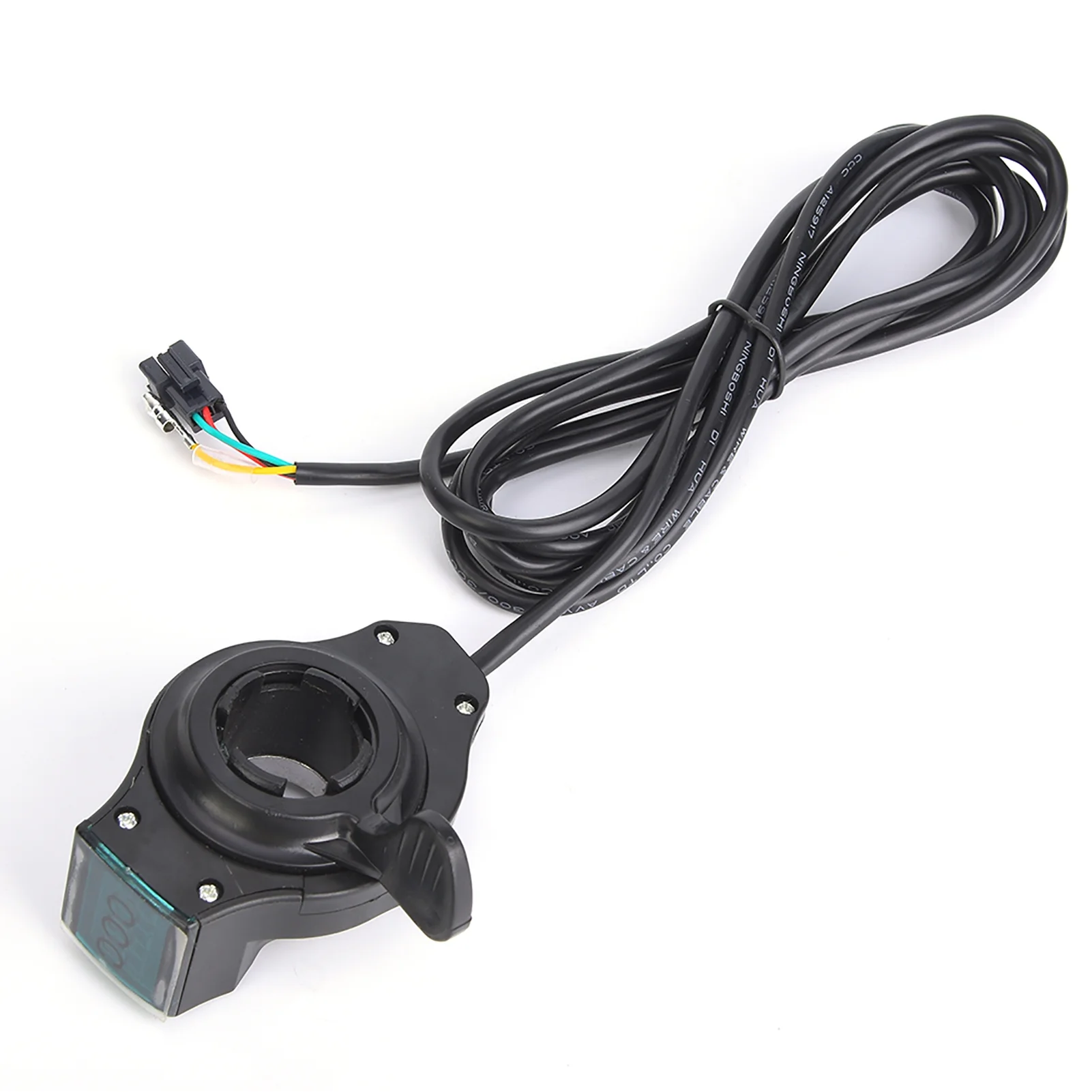 Solomi Pantalla LED, batería de Litio Verde Thumb E-Bike Manillar Electricidad y Voltaje Pantalla Digital