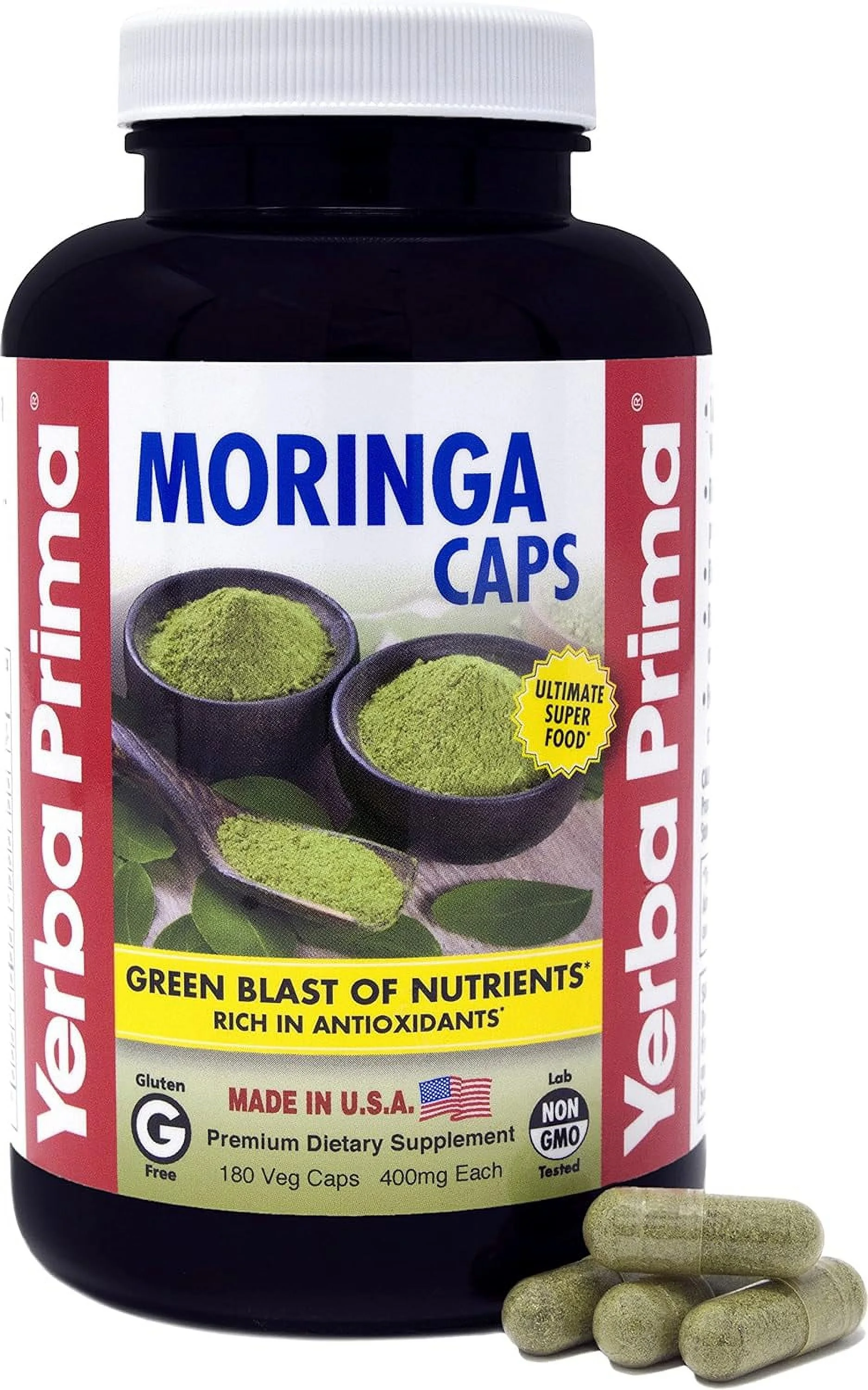 Yerba Prima Moringa Caps ? 180 ct