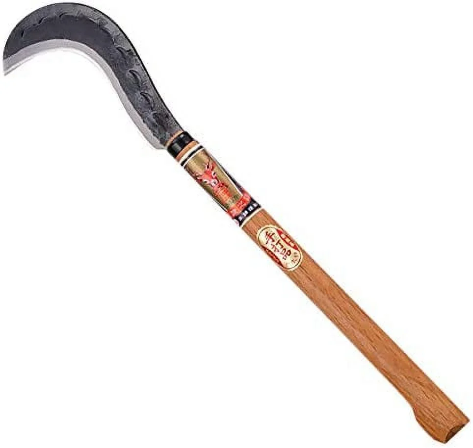 'OJIKA' Scythe long handle double-edged Aogami steel  forestry Japan tools 23.6inch