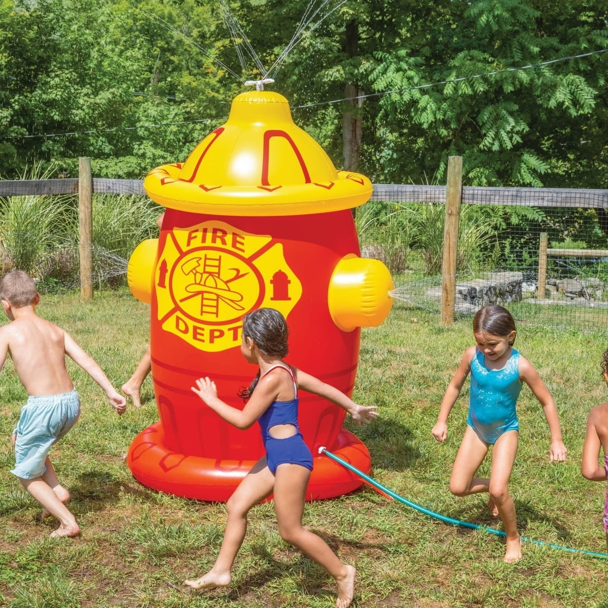 BigMouth Inc. Giant Inflatable Fire Hydrant Backyard Water Sprinkler