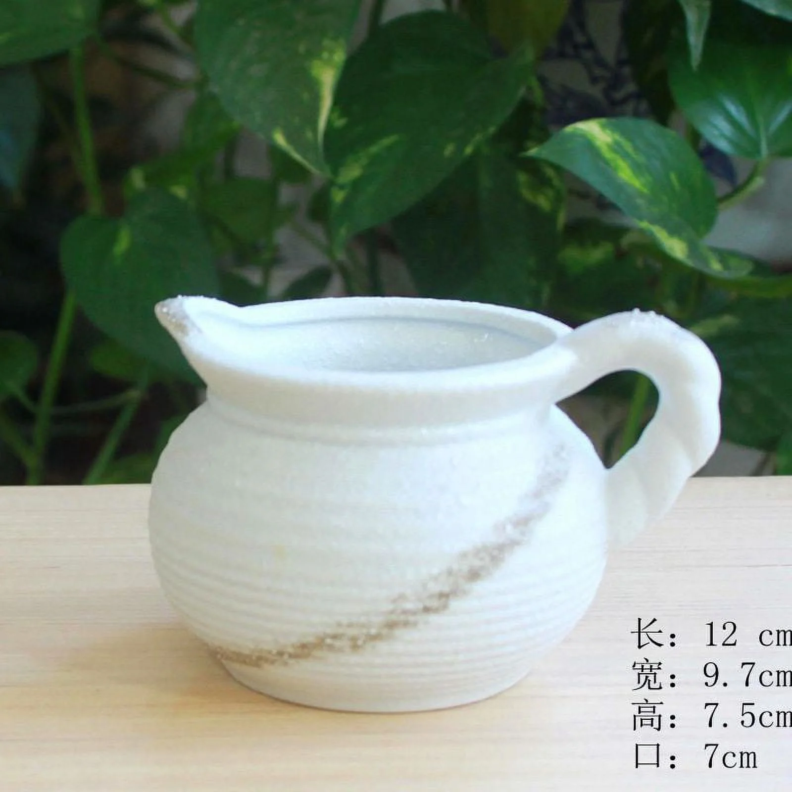 Snowflake Glaze Ceramic Succulent Planter - Nordic Style Rabbit Flower Pot - Ceramic Desktop Planter