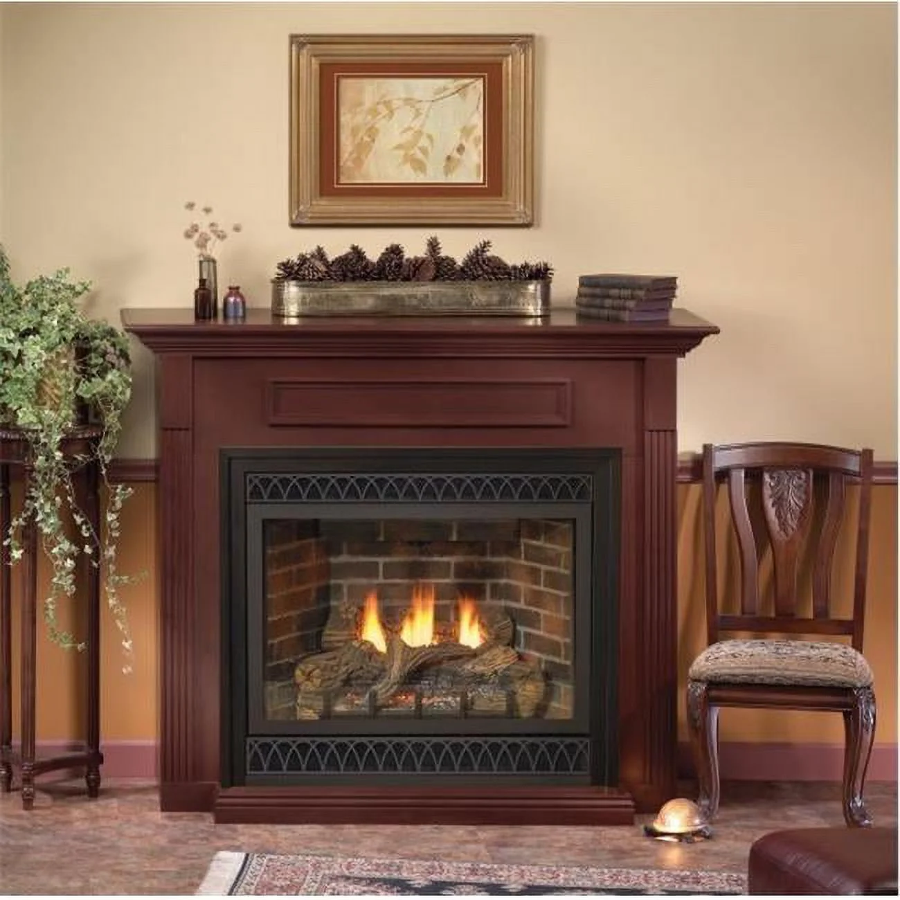 32 in. Intermittent Pilot Tahoe Direct Vent Fireplace with Blower - Natural Gas