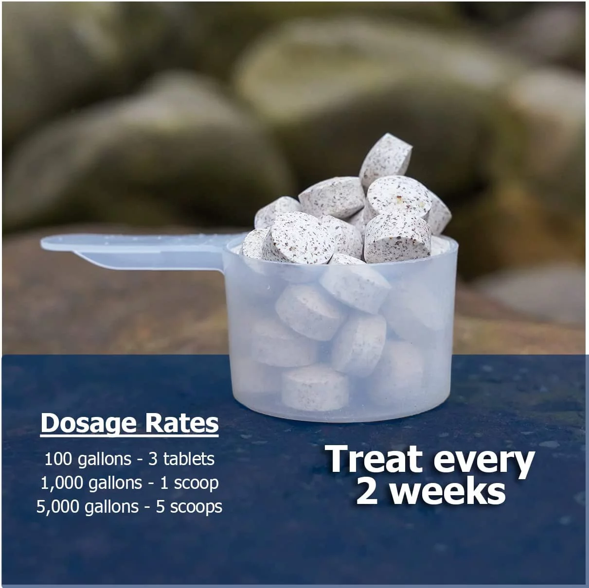 SludgeX Koi Pond Sludge Remover | 480 Pond Cleaner Tablets for Small Ponds | Fish Safe Muck Digester to Improve Pond Health