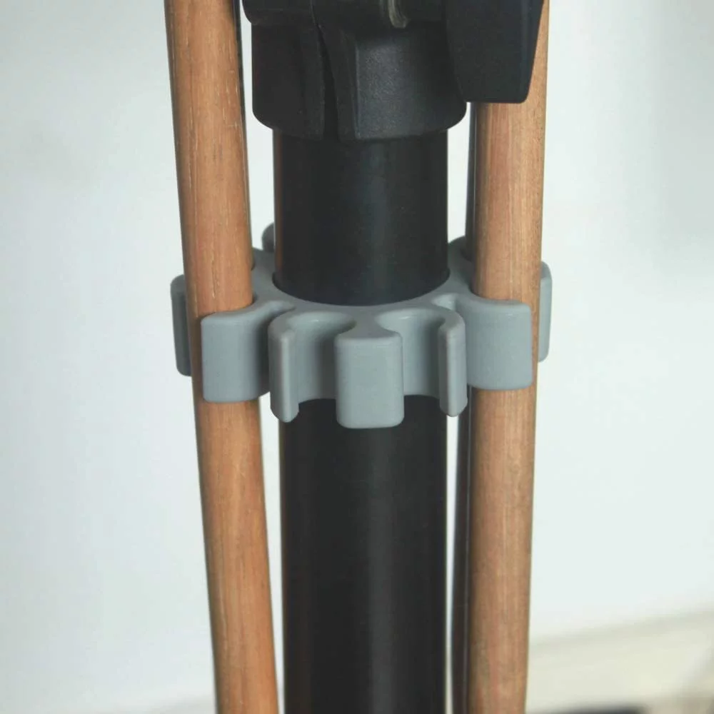 moobody Convenient Drumstick Grabber Slip Rubber Drum Rod Holds up to 4 Pairs Brush Holder Included