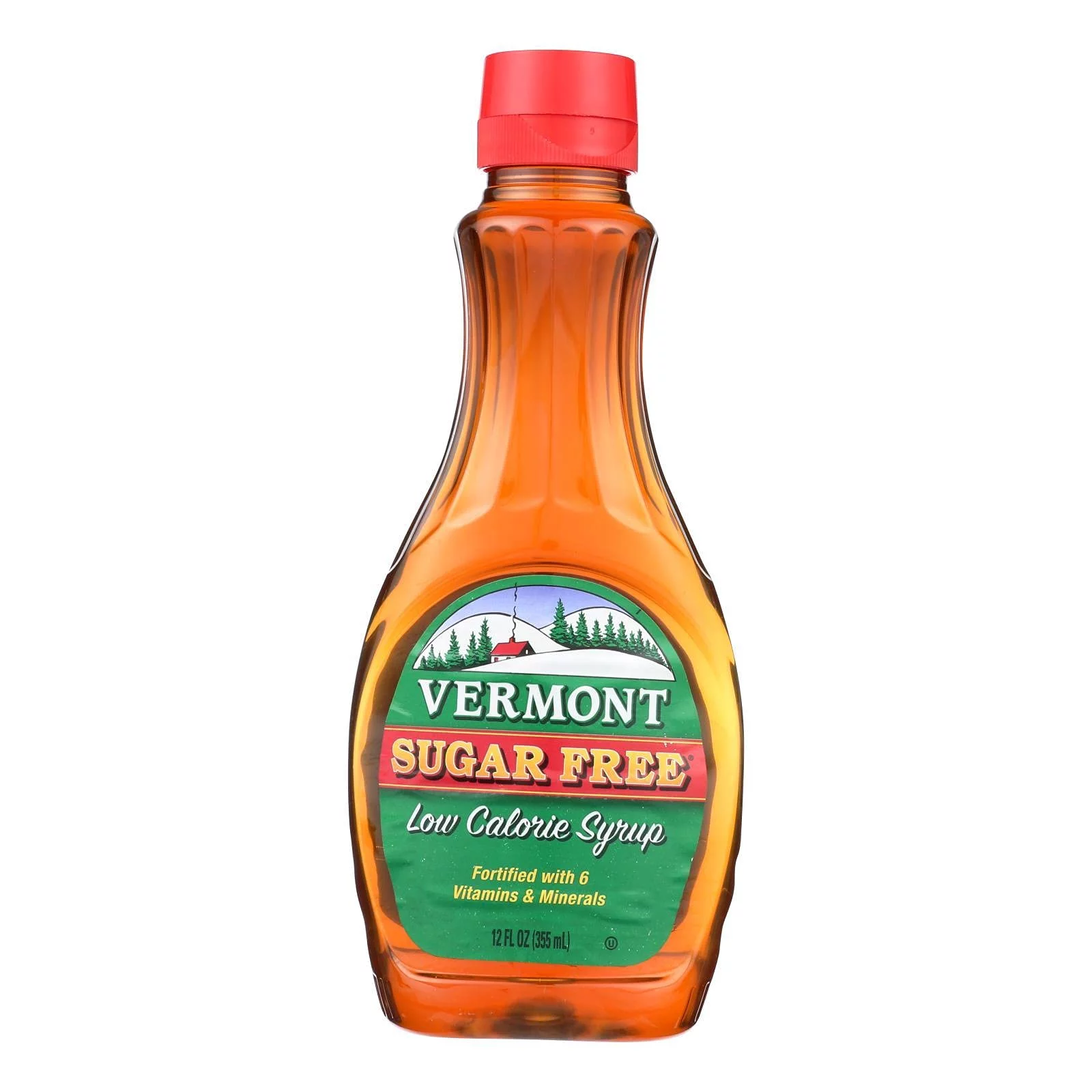 Maple Grove Farms, Syrup, Vermont Maple, Sugar free, Pack of 12, Size - 12 FZ, Quantity - 1 Case