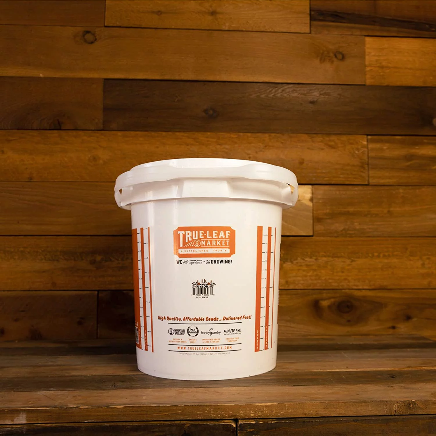 5 Gallon Bucket with Easy On/Off Ratchting Lid - 3 Buckets - HDPE, Food Grade, BPA Free - Gardening & Composting Info - All Purpose Pail