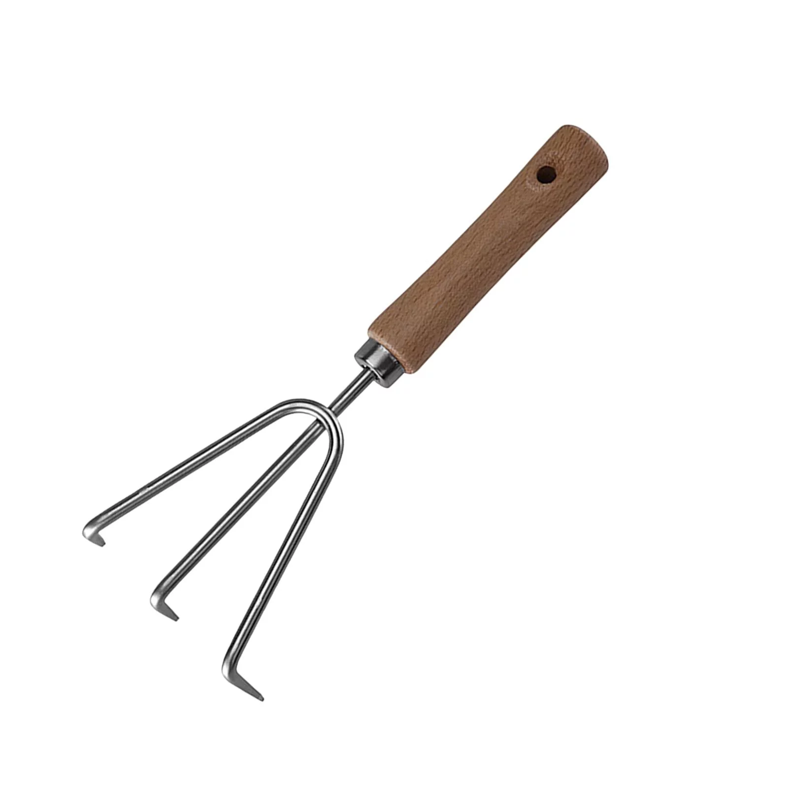 Gardening Tool, Wooden Handle Outdoor Tools for Planting Transplanting Yard Backyard Lawn Rake