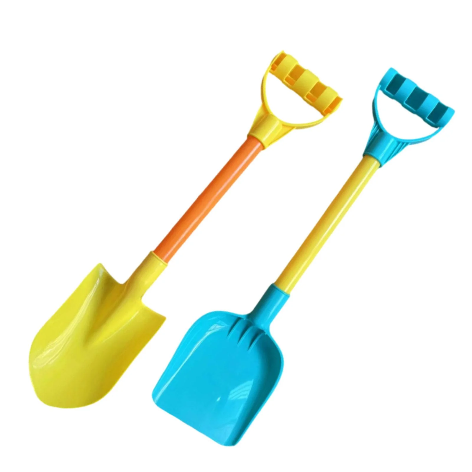 Almencla 2Pcs Kids Garden Tool Shovels Toys, Beach Spades Outdoor Toys, Sturdy Snow s Sand Shovels Toys for Toddlers Children Kids