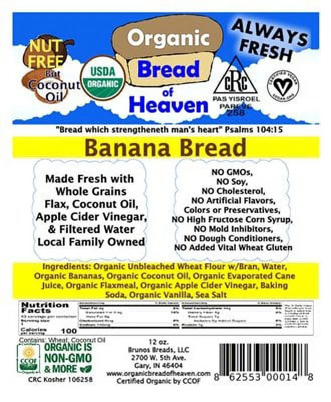 banana  - 2 loaves usda