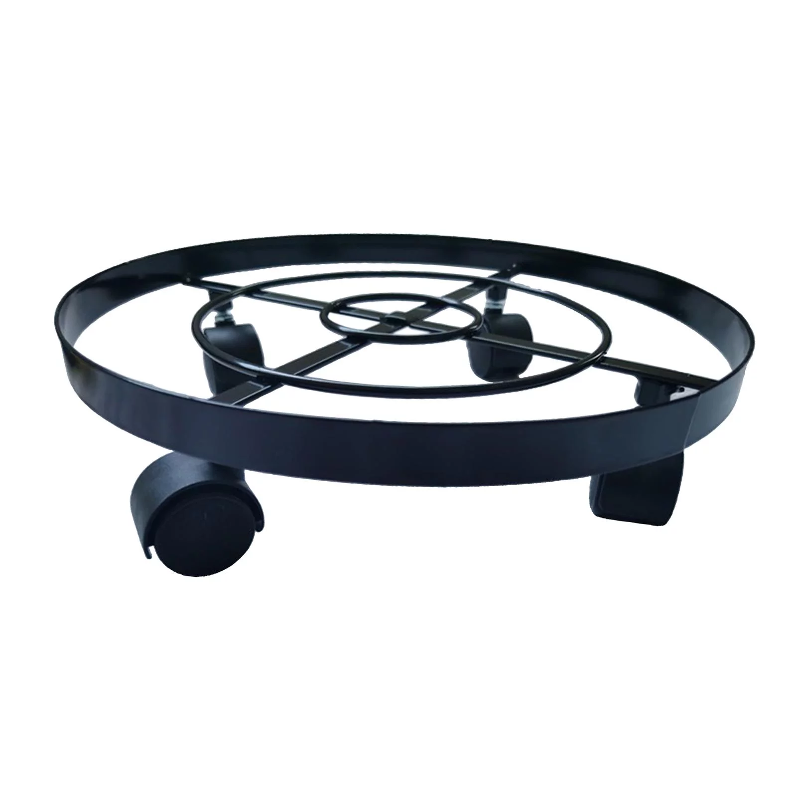 Plant Pot Stand Round Planter Flowerpot Roller Mover Trolley Tray Movable 32cm