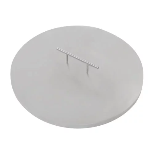 Fire Pit Lid Diameter 22 Inch Cover Stainless Steel Burner Pan Lid Round Sturdy