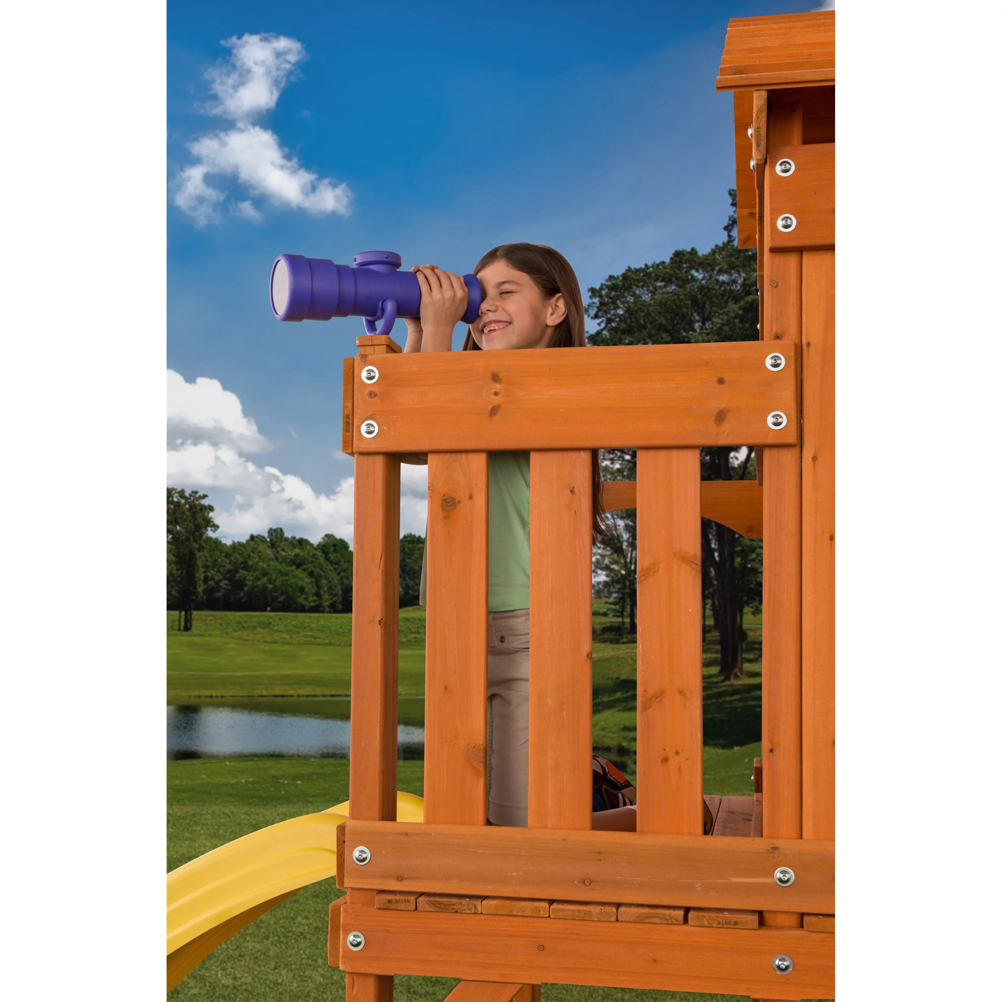 Creative Cedar Designs Playset Telescope- Blue