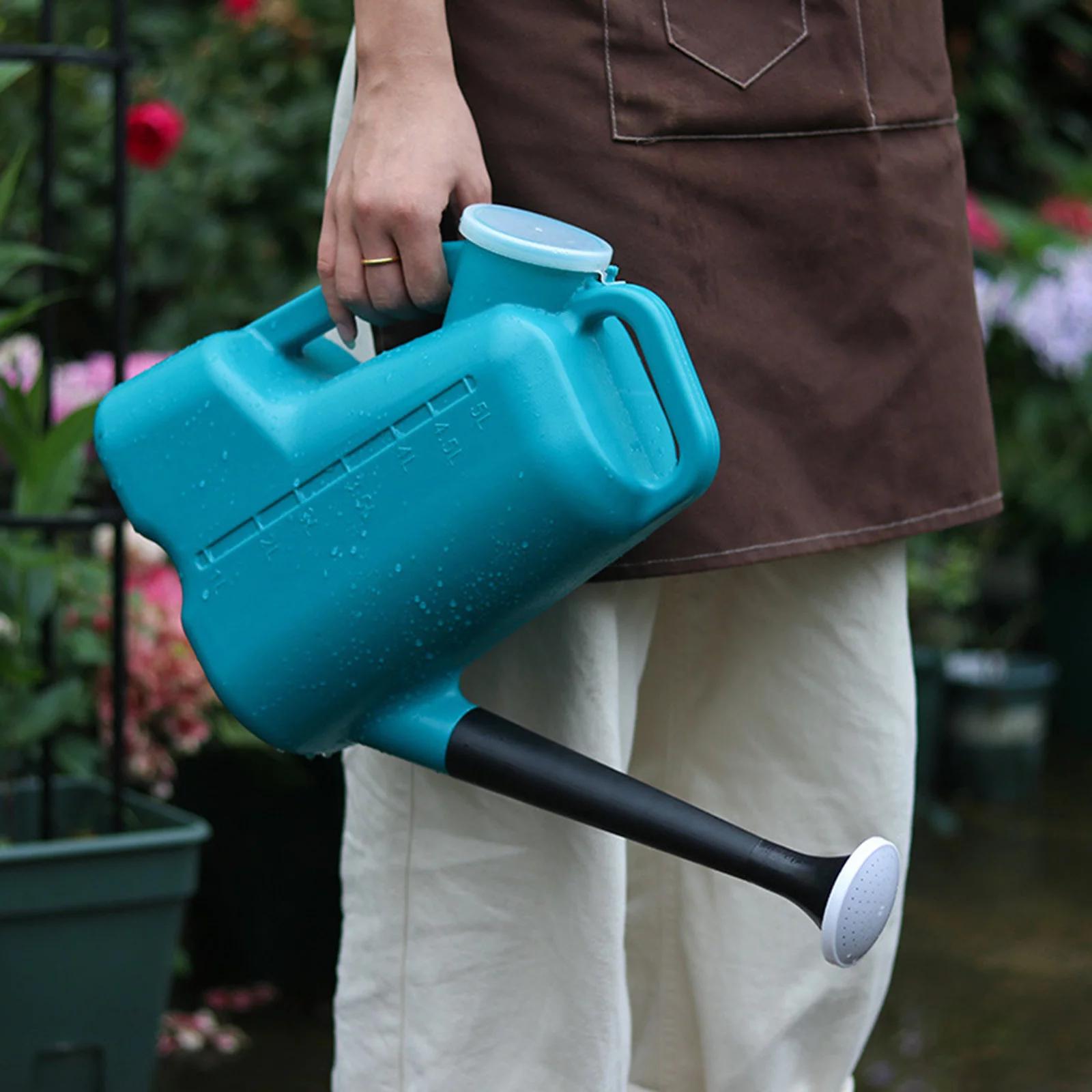 3L Sprinkler Long Spout Watering Cans With Lids Large Capacity Garden Drenching Watering Tools Watering Can Outdoor Teal Watering Can Metal Spray Bottle Nozzle Copper Water Can Watering
