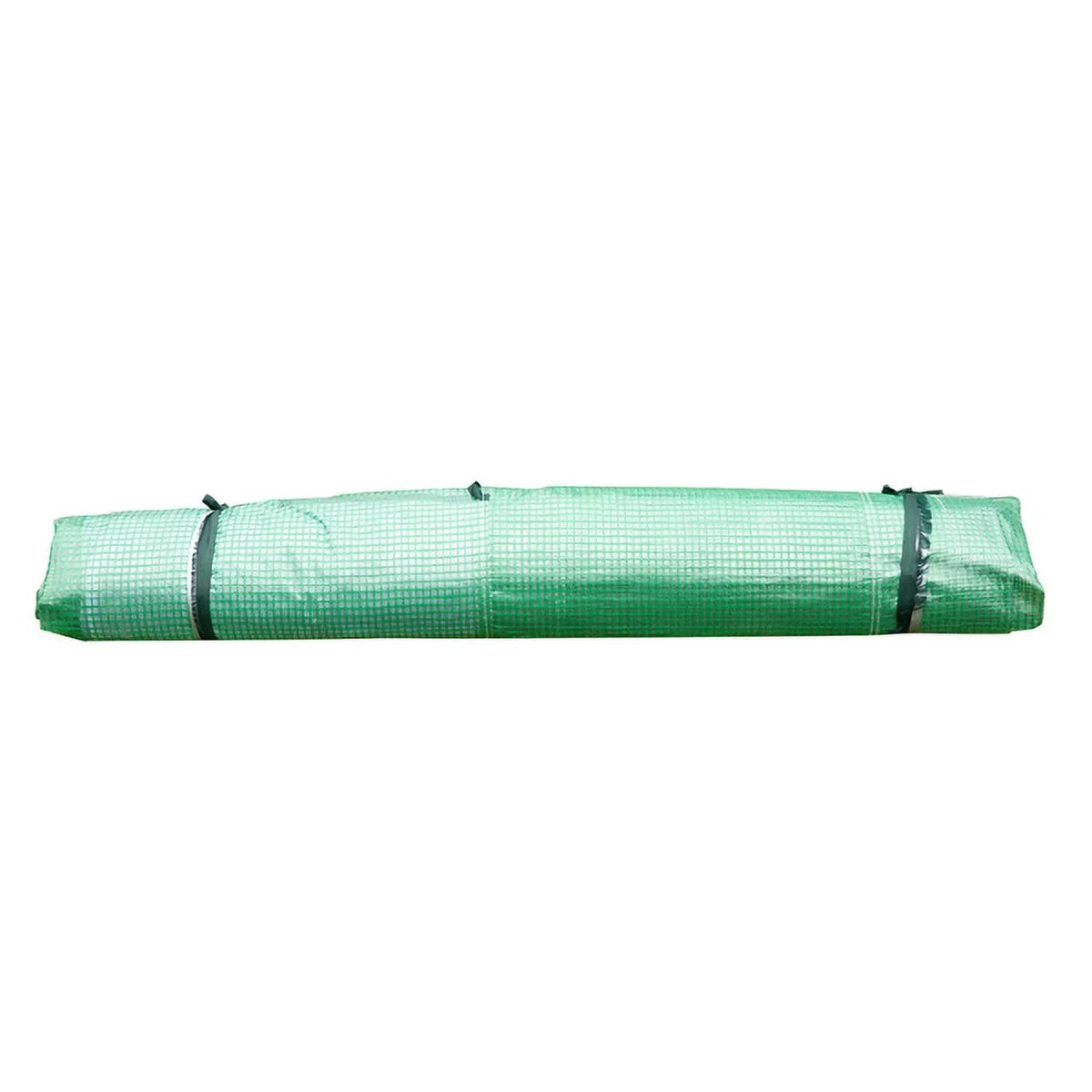 Fithood 8*6ft Plastic Sprayed Iron Pipe PE Mesh Foldable Greenhouse Shed Green