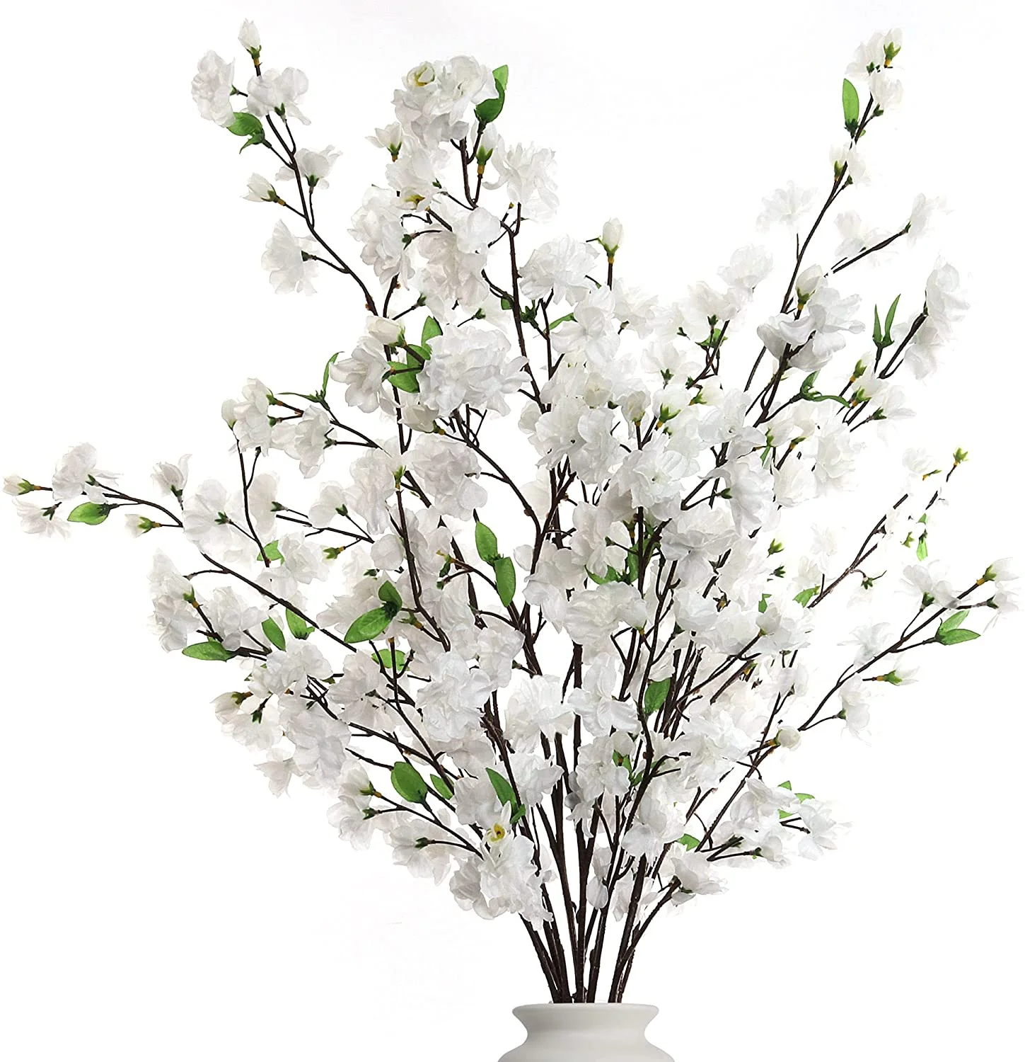 Larskilk White Cherry Blossom Flowers, Three 36 Inch Branches, Wedding, Party, Event, Japan's National Flower
