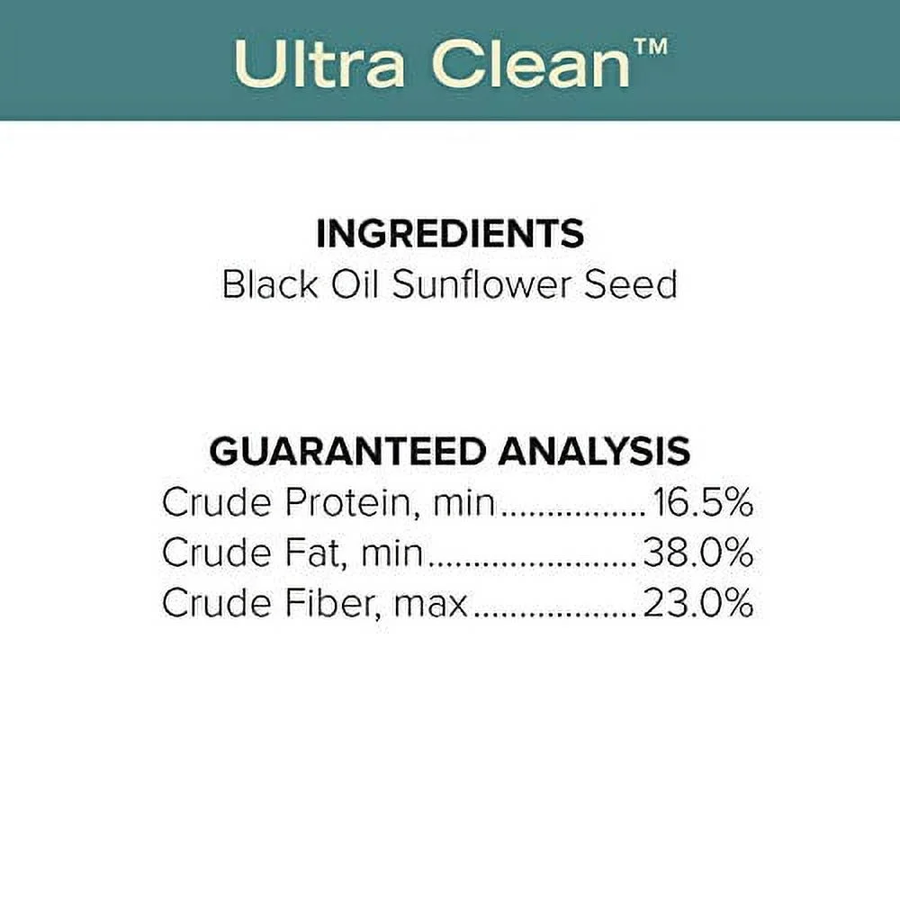 Blue Seal Premium Black Oil Sunflower Wild Bird Seed - High in Fat and Protein - 4 Pound Bag