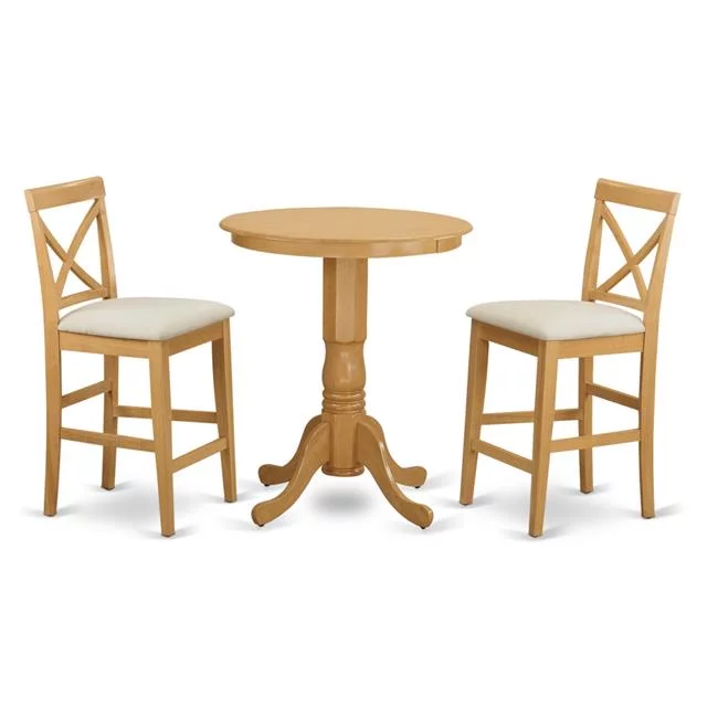Eden Counter Height Dining Table & 2 Chairs, Oak